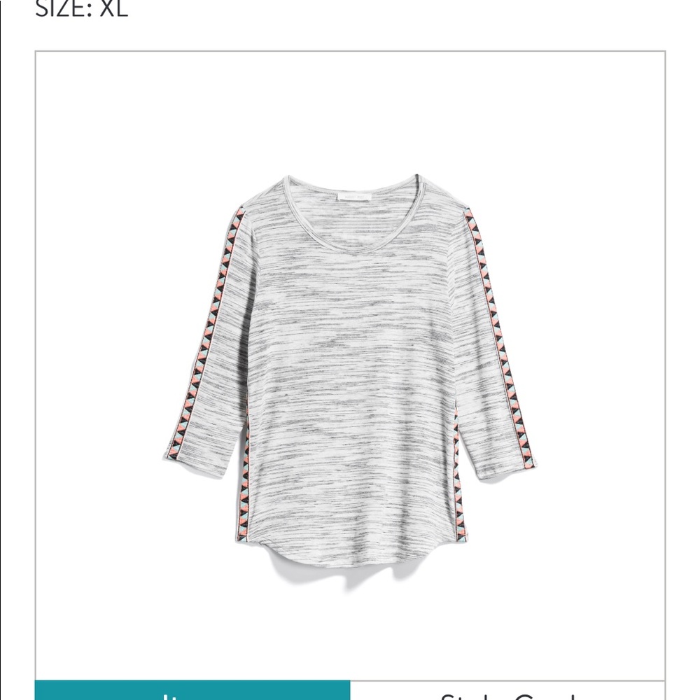 August Mist Mabeline sleeve detail Knit Top